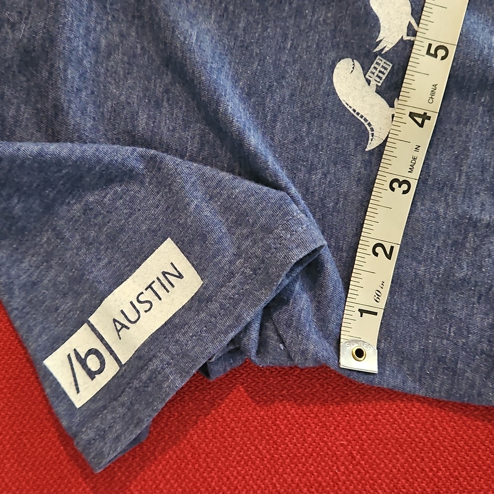 Microsoft Heather Blue Tee Shirt Austin 'Build Tour' Small Commemorative - Picture 4 of 7